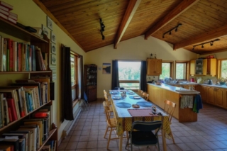 Dining area and kitchen